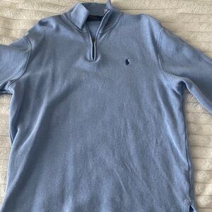 Polo by Ralph Lauren Light Blue Zip Up Sweater
